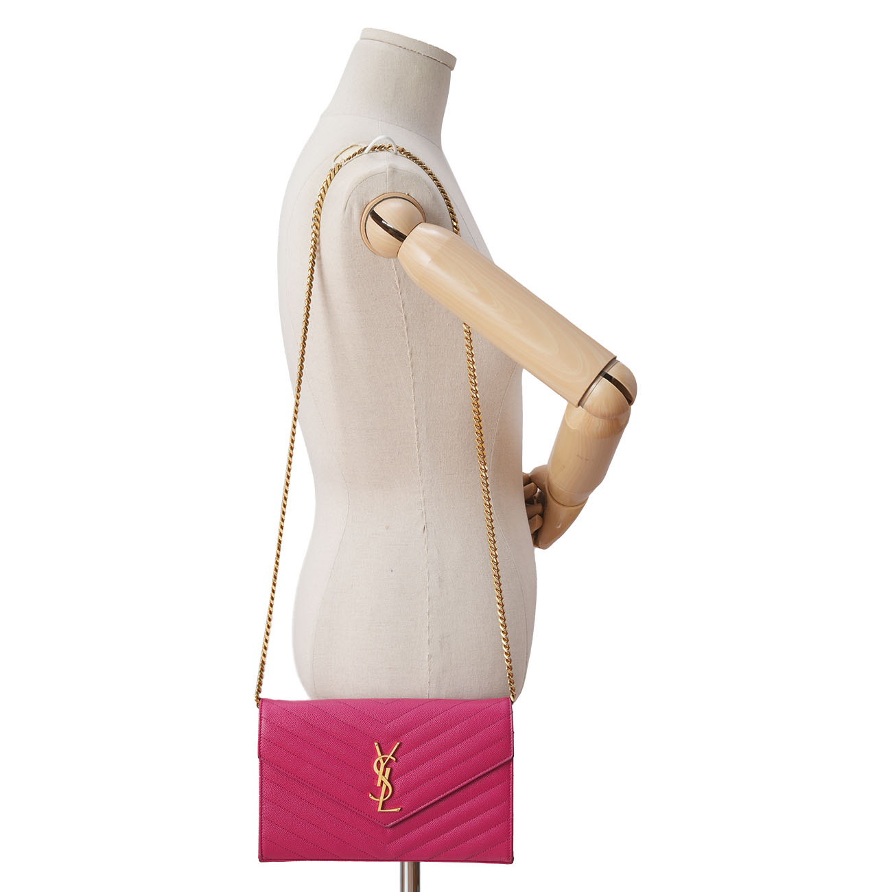 YVES SAINT LAURENT(USED)생로랑 377828 모노그램 체인 크로스백